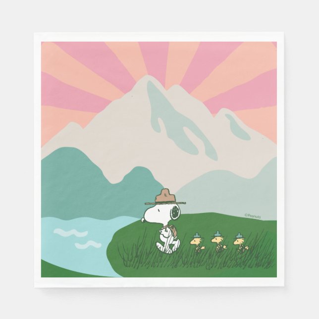 Servilleta De Papel Maní | Snoopy Leader of the Pack (Anverso)