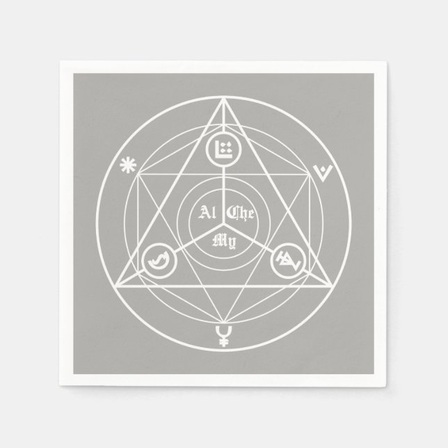 Servilleta De Papel Manifiesto de alquimia (Anverso)