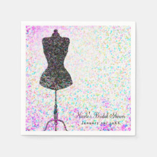 Servilleta De Papel Maniquí de Confeti de Moda Fiesta Personalizada Mo