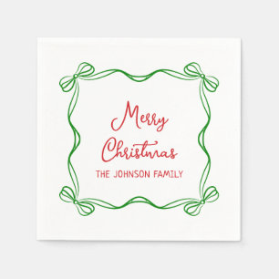 Servilleta De Papel Mano caprichosa de regalo de Navidades de compás