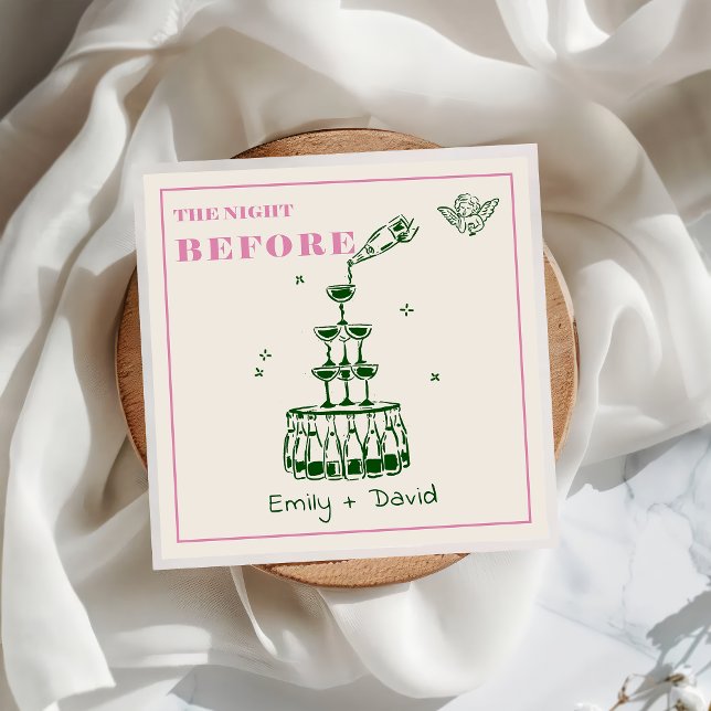 Servilleta De Papel Mano Dibujada La Noche Antes De Las Napkins Bodas (Subido por el creador)