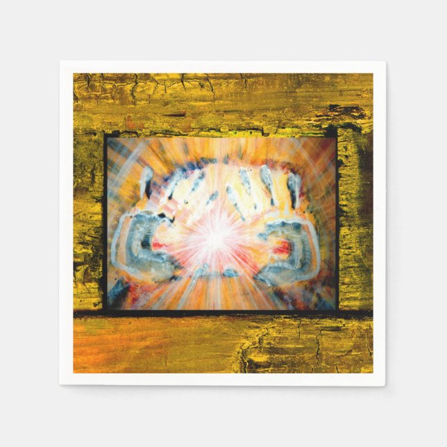 Servilleta De Papel Manos curativas (Anverso)