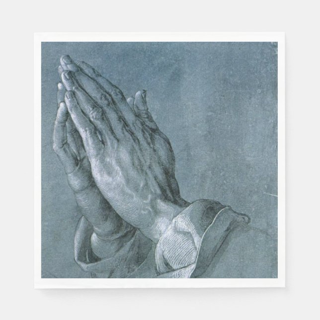 Servilleta De Papel Manos que oran (de Albrecht Dürer) (Anverso)