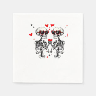 Servilleta De Papel Manos Skeleton Heart Para Tendencias