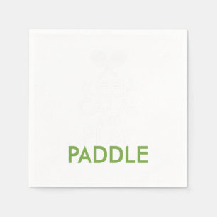 Servilleta De Papel Mantener La Calma Y Jugar A La Gala