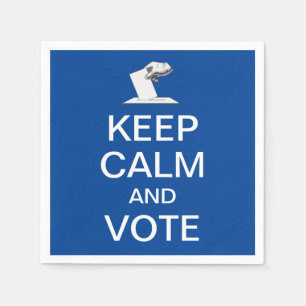 Servilleta De Papel Mantener la calma y votar 2026
