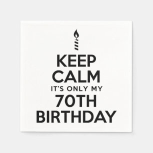 Servilleta De Papel Manténganse tranquilos es solo mi cumpleaños númer