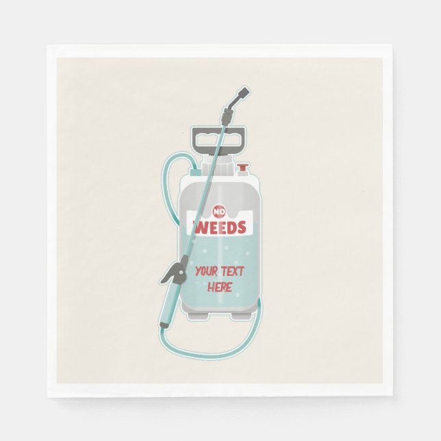 Servilleta De Papel Mantenimiento de huertas de rociado de maleza (Anverso)