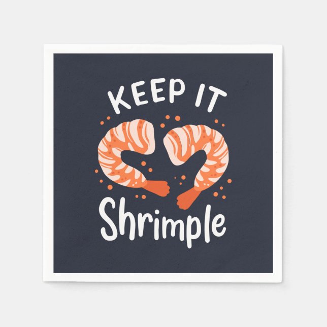 Servilleta De Papel Mantenlo Shrimple Seafood Shrimp Gag Paper (Anverso)