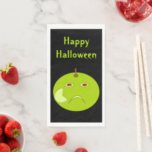 Servilleta De Papel Manzana malvada con Personalizado de Scar Hallowee