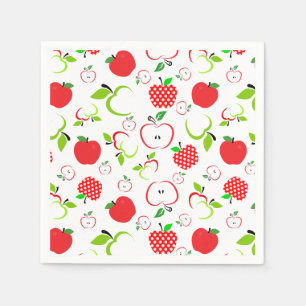 Servilleta De Papel Manzanas rojas y verdes