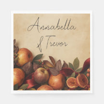 Manzanas y Higos Rústico Otoño Nombre Personalizad