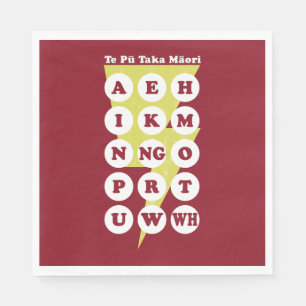 Servilleta De Papel Maorí Alphabet Learning Te Reo