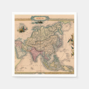 Servilleta De Papel Mapa antiguo antiguo inspirado (11)
