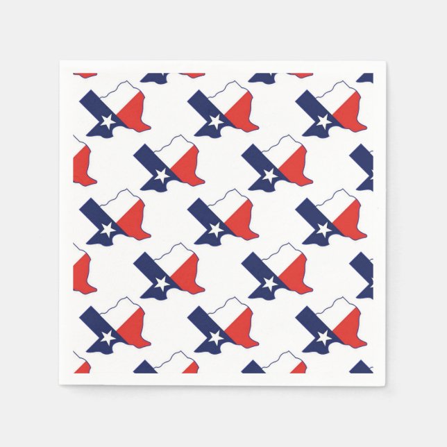 SERVILLETA DE PAPEL MAPA DE TEXAS (Anverso)