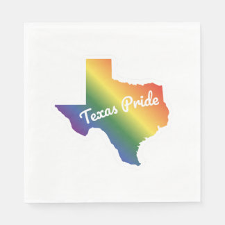 Servilleta De Papel Mapa del arcoíris de Texas Diseño para orgulloso t