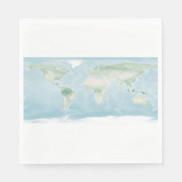 Servilleta De Papel Mapa del Explorador de la superficie terrestre