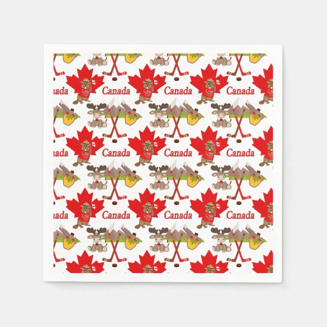 Servilleta De Papel Maple Leaf Canadian (Anverso)