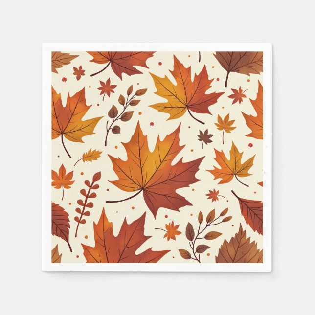 Servilleta De Papel Maple Napkin (Anverso)
