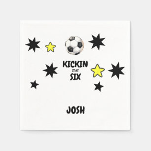 Servilleta De Papel Maqueteo en la fiesta de los seis cumpleaños del p