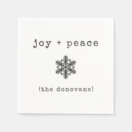 Servilleta De Papel Máquina de escribir moderna | Navidades blancos y 