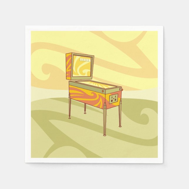 Servilleta De Papel Máquina de pinball (Anverso)