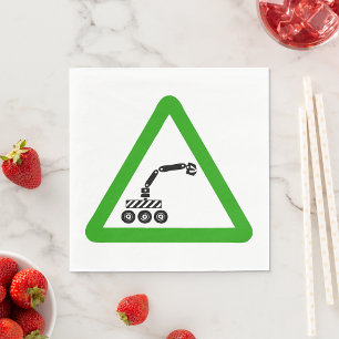 Servilleta De Papel Máquina Robot Con Rótulo De Brazo Extensible