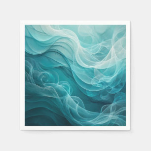 Servilleta De Papel Mar azul turquesa cielo remolino soñador