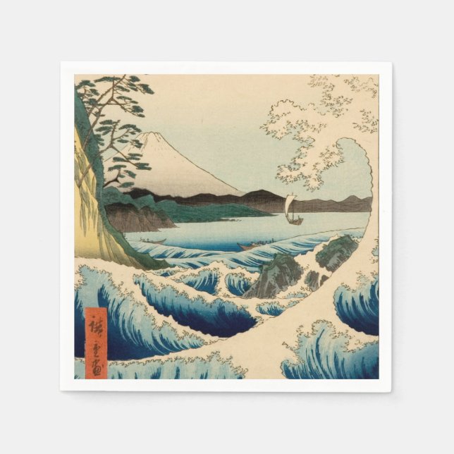 Servilleta De Papel Mar de Satta Hiroshige (Anverso)