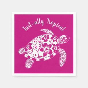 Servilleta De Papel Mar Turtle-Fisher Core-Hawaian-Pink