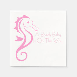 Servilleta De Papel Marahorse Baby Shower Napkin (chica)