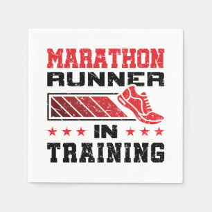 Servilleta De Papel Marathon Runner En Formación