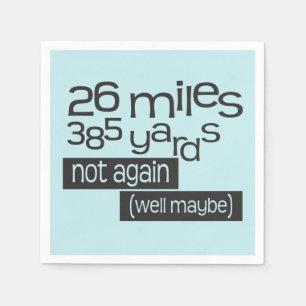Servilleta De Papel Maratón 26 millas 385 yardas - Funny 26.2 Runner