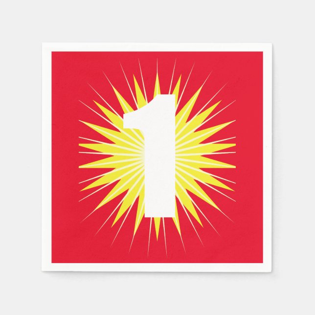 Servilleta De Papel Maravilloso Fiesta de cumpleaños (Anverso)