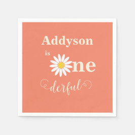 Servilleta De Papel Maravilloso primer cumpleaños de Daisy