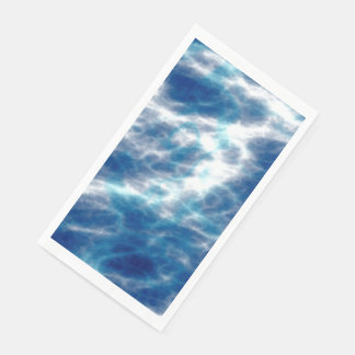 Servilleta De Papel Marble de agua azul
