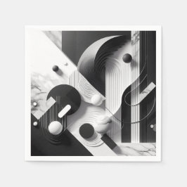 Servilleta De Papel Marble Echoes of Silent Geometry