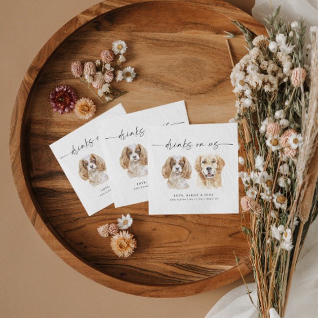 Servilleta De Papel Marca de perro acuarela Bebe servilletas Bodas (Subido por el creador)