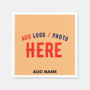 SERVILLETA DE PAPEL MARCA VERIFICADA DE NARANJA DE PAZ DE PERSONALIZAD