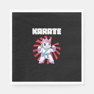 Servilleta De Papel Marcial japonés Cute Karate Unicorn - MMA Karate
