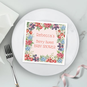 Servilleta De Papel Marco de bayas para Baby Shower Berry Sweet