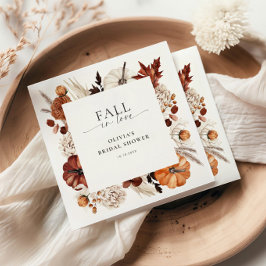 Servilleta De Papel Marco de calabaza neutral enamorarse