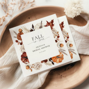 Servilleta De Papel Marco de Calabaza Neutral para Enamorarse