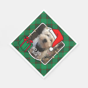 Servilleta De Papel Marco de foto de Navidad para mascotas personaliza