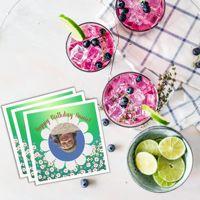 Servilleta De Papel Marco fotográfico verde de primavera (Subido por el creador)