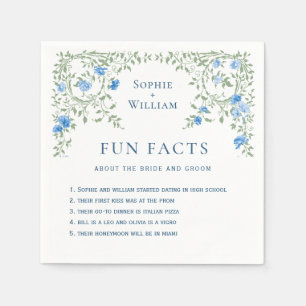 Servilleta De Papel Marco ornado victoriano Flores silvestres Boda flo