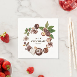 Servilleta De Papel Marco para Bouquet de chocolate