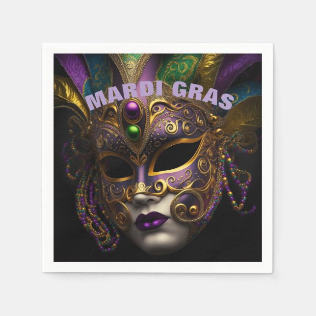 Servilleta De Papel Mardi Gras (Anverso)