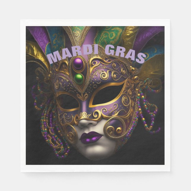 Servilleta De Papel Mardi Gras (Anverso)