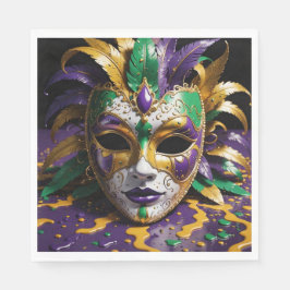 Servilleta De Papel Mardi Gras Face Mask Party